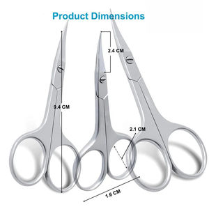 Ciseaux à cuticules STAHLMANN PRO pour gauchers, à lame droite en acier inoxydable, haute qualité, fonctionnels pour la maison, en promotion - Product Image 3