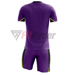Uniforme de fútbol de secado rápido para hombre, el mejor diseño, Material de poliéster transpirable, logotipo personalizado, tecnología de corte automatizado, tamaño personalizado - Product Image 3