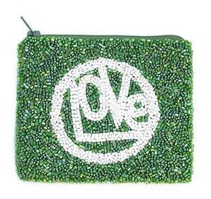 Unique Handmade Embroidery <b>Pink</b> & White Beaded Bow Mini Zipper <b>Bag</b> With Top Trendy Style And Elegant premium design From India - Product Image 4