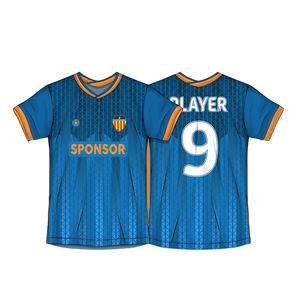 Camiseta de fútbol personalizada 2025 de Francia con diseño clásico de cuello en V, camisetas de fútbol sublimadas Retro, conjunto transpirable - Product Image 2