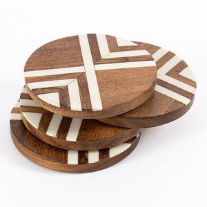 Elegant Resin & Wood Handmade <b>Coaster</b> Set Premium <b>Drink</b> <b>Coasters</b> for Dining & Kitchen Home Decor - Product Image 6