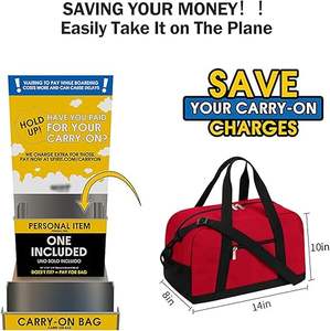 Sac de sport unisexe de grande capacité, plusieurs poches, sangle réglable, fermeture à glissière, portable - Product Image 4