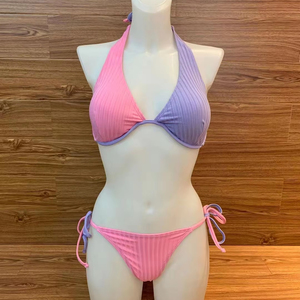 2025 imprimé personnalisé maillots de bain fabricant Bikini maillots de bain femmes deux pièces Triangle Sexy maillots de bain taille haute Bikini - Product Image 1