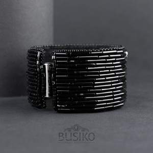 Brazalete de Abeja Bordado a Mano con Cuentas - No Tóxico, Ecológico, Tamaño Personalizable para Mujeres y Niñas - Product Image 6