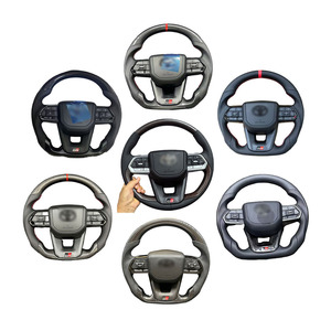 Modificación del Volante del Automóvil en Cuero y Fibra de Carbono para VW Golf 7, Polo, BMW F20, F30, <span class=keywords><strong>Toyota</strong></span> <span class=keywords><strong>GT</strong></span> <span class=keywords><strong>86</strong></span>, FORTUNER, HIACE, CROWN, ALPHARD - Product Image 1