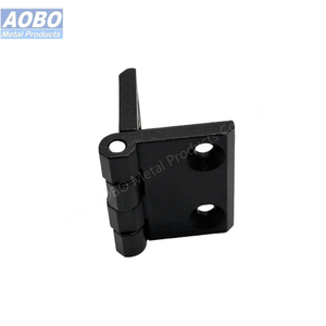 50X76锌合金压铸工业橱柜黑色对接铰链平铰链带埋头 - Product Image 6