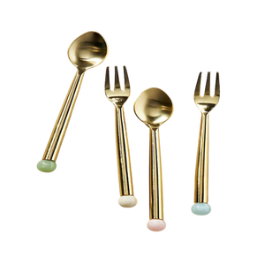 Venta caliente Juego de cubiertos negros mate Cuchara Tenedor Cuchillo Cubiertos Juego de cubiertos de acero inoxidable para boda - Product Image 4