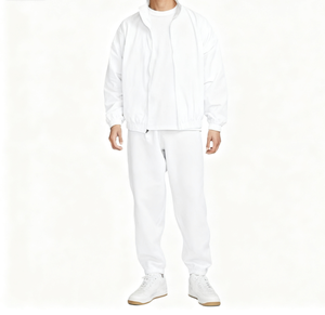 Conjunto de Chaqueta Cortavientos y Pantalón Deportivo de Talla Grande para Otoño, Transpirable, de Poliéster y Algodón, Personalizable al por Mayor - Product Image 3