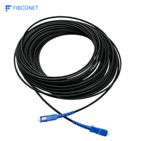 Câble de brassage blindé multimode duplex SC FC LC ST MM SM OM1 OM2 1, 2 ou 4 fibres optiques