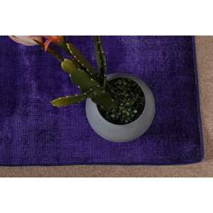 Petit tapis turc de 1,6 x 3,5 pieds, tapis persan vintage en laine bleu violet - Product Image 5