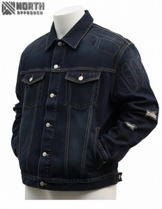 Meilleure édition Vestes en jean pour hommes Logo avant d'hiver respirant de haute qualité disponible à un prix raisonnable Client le plus demandé - Product Image 2
