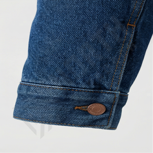 Nouvelle veste en jean de style urbain pour hommes, style streetwear, veste en jean décontractée disponible à un prix raisonnable, vêtements d'extérieur - Product Image 6