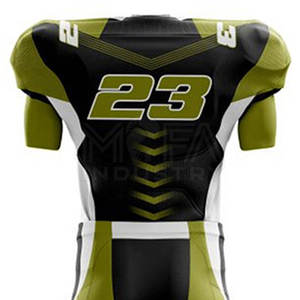 Uniforme de fútbol americano Unisex de alta calidad, camiseta juvenil hecha a medida, conjunto de manga corta, diseño transpirable - Product Image 5