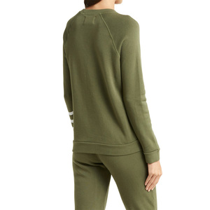 Chándal de algodón 100% para mujer, conjunto de sudaderas lisas de la mejor calidad, conjunto de sudadera y Jogger personalizado a la venta - Product Image 2