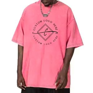 T-Shirt homme lourd 100% coton de haute qualité 3D pour impression bouffante Design graphique léopard brodé Technique formelle vierge - Product Image 3