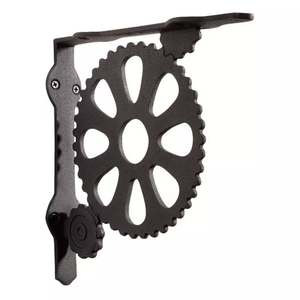 Étagère murale décorative en métal blanc avec motif floral découpé, support solide, style élégant pour la décoration murale moderne - Product Image 6