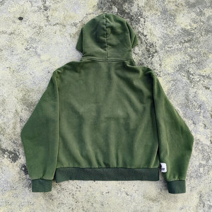 Sudadera con Capucha de Algodón 100% Lavado Vintage, Estilo Holgado, Personalizada, para Hombre, Gruesa, Desgastada, Decolorada por el Sol, Venta al Por Mayor de Fábrica OEM - Product Image 4