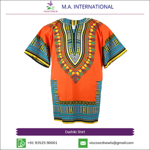 Chemises Dashiki Africaines Unisexe CRAFTSHUB les Plus Vendues - Coton Léger à Manches Courtes, Tenue Traditionnelle Tendance pour Occasions Spéciales - Product Image 2