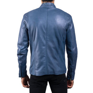 Chaqueta de cuero personalizada para hombre del producto más popular 2024, productos más vendidos, chaqueta de cuero de manga larga para hombre a la venta - Product Image 2