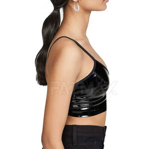 Sujetador de cuero para mujer fabricado en Pakistán, sujetador de cuero transpirable de alta calidad para mujer, disponible - Product Image 4