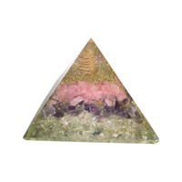 Großhandel Halbe del stein Achat Stein Amethyst Rosenquarz Klarer Quarz Orgonit Orgon Pyramide Baum Leben Symbol Magnesia Handwerk