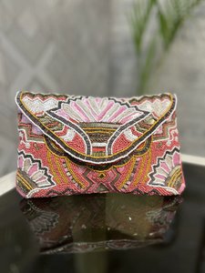 Beautiful Colorful Cotton Handbag Fashionable Durable Special Shaped Embroidery <b>Art</b> Craft Lightweight Beading Portable - Product Image 4