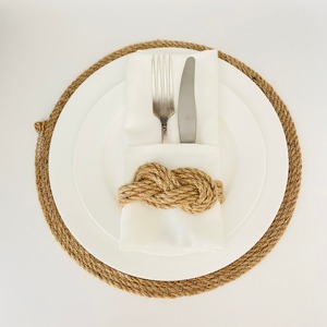 Anneau de serviette en rotin élégant et basique avec un design noué pour la mise en place quotidienne des repas et l'affichage moderne de la table à la maison, fabriqué à la main en Inde - Product Image 3