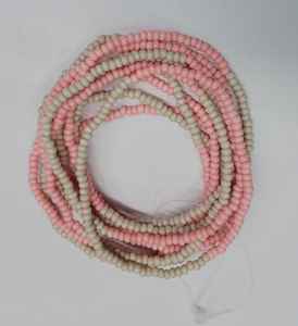 Pulseras Unisex Elegantes con Cuentas de Perlas Rosa Marfil, Multicolores, Multicadena, Clásicas, Elásticas, de Cuentas de Vidrio, Joyería de Moda - Product Image 2