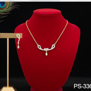 AD Pendant <b>Set</b> Elegant Traditional <b>Jewellery</b> <b>for</b> Women <b>Weddings</b> and Special Occasions Trendy AD Pendant <b>Set</b> Elegant - Product Image 2