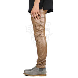 Pantalon en cuir véritable pour homme, fabriqué au Pakistan, faible MOQ, vente chaude, bonne qualité - Product Image 4