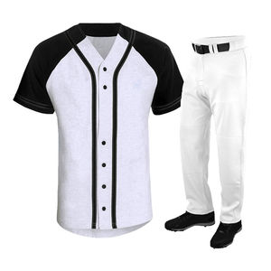 Maillots de baseball boutonnés en gros 2026, personnalisables, service OEM, chemises de sport à manches courtes pour hommes - Product Image 1