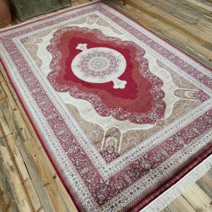 Alfombra Turca Vintage Grande de 6.4x9.9 pies (194x303 cm), Alfombra Roja a Rayas - Product Image 2