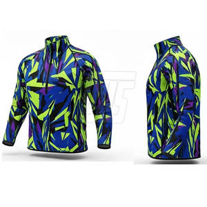 Chaqueta Deportiva Sublimada con Cierre de Cremallera de Cuarto para Hombre, Chaqueta Deportiva Sublimada con Cierre de Cremallera de Cuarto para Entrenamiento, Gimnasio y Actividades al Aire Libre - Product Image 5