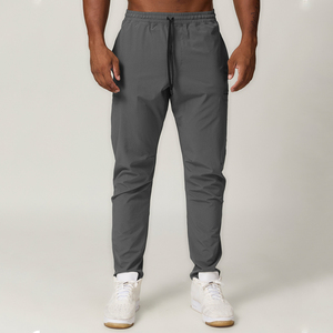 Pantalones deportivos de gimnasio informales ajustados para hombre, pantalones de chándal de nailon de secado rápido transpirables con logotipo personalizado, primavera sólida 100% poliéster - Product Image 6