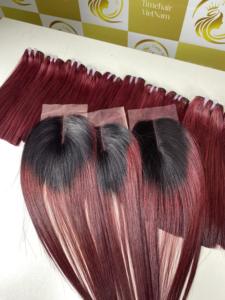 Bonestraight HD Transparent <b>Lace</b> <b>Closure</b> for Hair Extensions 100% Virgin Remy Human Hair Machine Double Skin Weft Bundles for - Product Image 4