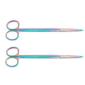 2 Ciseaux Metzenbaum Premium 7 "Droit Arc-en-ciel/Instrument chirurgical multicolore - Product Image 2