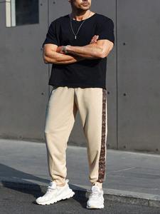 <b>Men's</b> 100% Cotton Fleece Sweatpants OEM Custom <b>Loose</b> Fit Joggers High Quality Bulk Wholesale <b>Trousers</b> - Product Image 2