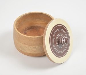 กระป๋องไม้คลาสสิกพร้อมฝาปิดเคลือบผู้ผลิตผู้ค้าส่งกระป๋องราคาโรงงานขั้นต่ําขั้นต่ําทําด้วยมือ - Product Image 3