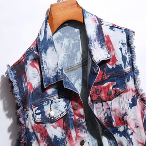 Chaleco Vaquero Sin Mangas de Diseño Nuevo, Unisex, para Hombre y Mujer, Chaleco Vaquero con Capucha para Mujer - Product Image 2