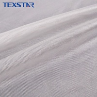 Tissu tricoté en polyester 100% recyclé 75D brillant uni, personnalisé et écologique, pour impression par sublimation, vente en gros