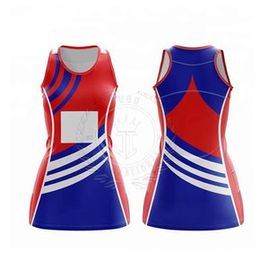 Uniforme de Netball Personalizado para Mujer Adulta, 100% Poliéster, Transpirable, Ligero, de Secado Rápido, Cómodo, Servicio OEM, MOQ Bajo - Product Image 1