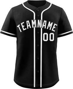 Vente en gros d'usine d'uniformes de jeunes pour le baseball pour hommes Impression personnalisée Maillot de baseball à manches longues pour hommes - Product Image 3