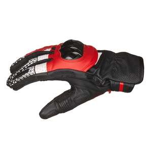 OEM Custom Genuine Goat Leather Unisex Motorbike Gloves Black Red Waterproof Breathable Winter Sports Gear - Product Image 2