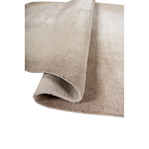 Alfombra Entropy de Lana y Seda de Bambú Anudada a Mano de Gran Tamaño, Color Beige y Marrón Sólido para el Hogar o el Pasillo -Esk-1588 - Product Image 2