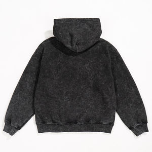 Sweat à capuche en coton polaire vintage surdimensionné de haute qualité 400gsm surdimensionné pour hommes - Product Image 3