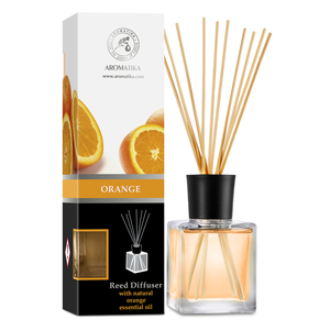 Diffuseur de parfum Aromatika Orange 200ml avec huile essentielle naturelle, parfum d'ambiance longue durée aux agrumes doux - Product Image 1