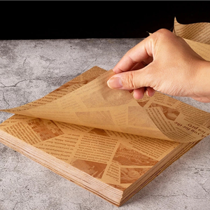 กระดาษคราฟท์กระดาษกันไขมันย่อยสลายได้นำกลับมาใช้ใหม่ได้รีไซเคิลได้สำหรับบรรจุภัณฑ์อาหารจานด่วนและคาเฟ่ - Product Image 2