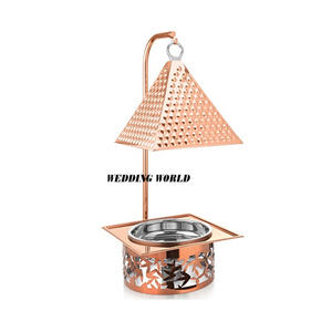 Plato de frotamiento de cobre Calidad Premium Hecho a mano Diseñador Plato de comida Clásico Elegante Venta al por mayor Nuevo calentador de alimentos - Product Image 1