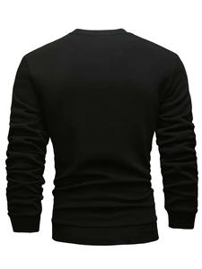 Custom Design <b>White</b> & Black <b>Men's</b> <b>Sweatshirt</b> High Quality 100% Cotton Breathable <b>Sweatshirt</b> For <b>Men</b> - Product Image 6