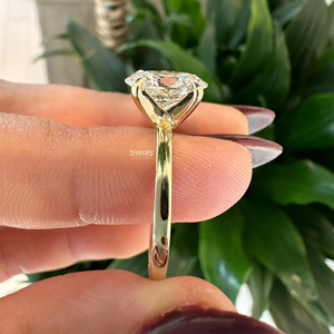 Anillo de compromiso de diamante cultivado en laboratorio de 1,50 quilates de corte ovalado elegante para mujer, joyería fina de boda, regalo nupcial, declaración de diseñador - Product Image 3